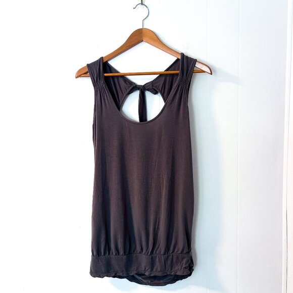 Lole Grey Tie Back Tank - Picture 1 of 9